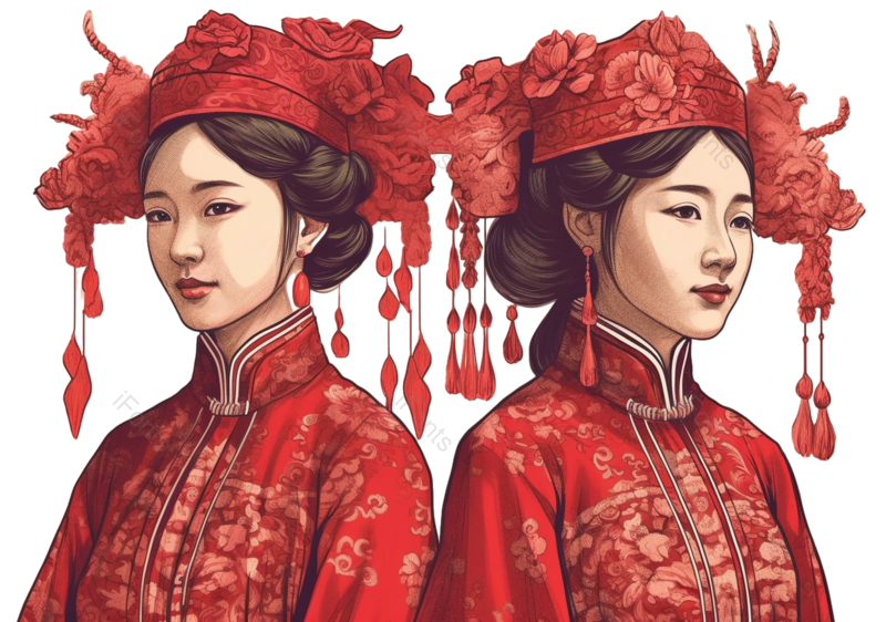 复古图片,中国风元素,元素PNG,婚礼免抠素材